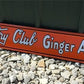 Country Club Ginger Ale Sign, Metal Advertising Sign, Retro Diner Decor Sign,