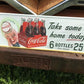 Sprite Boy Coca Cola Take Some Home Today Sign, Metal Advertising Coke Sign,