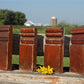 4 Plinth Blocks, Door Trim Molding, Architectural Salvage, Antique Wood Trim B3,