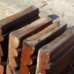 4 Plinth Blocks, Door Trim Molding, Architectural Salvage, Antique Wood Trim B3,