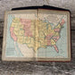 1920s Putman's Handy Map Book, 1920 Population, Colored Map Plates, Pocket Book