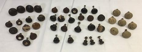 Vintage Mixed Wood Drawer Pulls, Cupboard Knobs, Cabinet Door Dresser Handle B