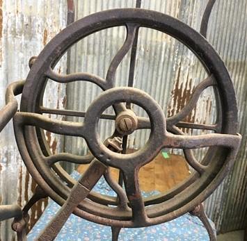 Treadle Sewing Machine, Cast Iron Base, Industrial Age, Singer Steampunk OY