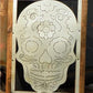Metal Sugar Skull Wall Art, Day of the Dead Decor, Dia De Los Muertos Sign F
