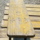 Vintage German Beer Garden Folding Bench, Collapsible Industrial Wood Seat A17