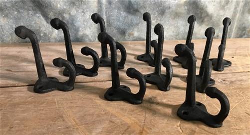 10 Cast Iron Acorn Coat Hooks, Rustic Hardware, Hallway Closet Bathroom Decor,