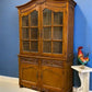 China Hutch Cabinet with Drawer, Display Cabinet, Kitchen Cupboard, Walnut