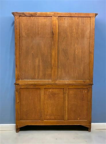 China Hutch Cabinet with Drawer, Display Cabinet, Kitchen Cupboard, Walnut