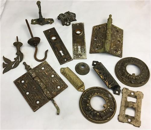Antique Eastlake Assorted Hardware, Architectural Salvage, Victorian Hardware,