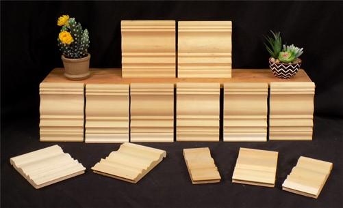 Sample Size Wood Baseboard Crown Molding, Art Craft Supply Wood Trim,