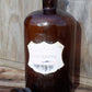 Brown Glass Apothecary Jar, Pharmacy Druggist Medicine Bottle, Glass Stopper M,