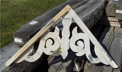 White Wood Corbels Architectural Elements, Porch Trim, Shabby Chic Decor B,