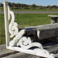 White Wood Corbels Architectural Elements, Porch Trim, Shabby Chic Decor B,