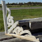 White Wood Corbels Architectural Elements, Porch Trim, Shabby Chic Decor B,