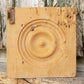 4 Plinth Blocks, Antique Bullseye Rosettes, Architectural Salvage, Wood Trim A41