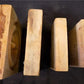 4 Plinth Blocks, Antique Bullseye Rosettes, Architectural Salvage, Wood Trim A50