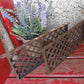 2 Flat Cast Iron Grates Fretwork Vent Cover Air Return Architectural Salvage A16