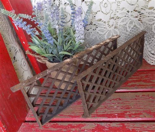 2 Flat Cast Iron Grates Fretwork Vent Cover Air Return Architectural Salvage A16