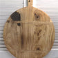 Round Wooden Bread Board, French Cutting Board, Rustic Chopping Board E21,