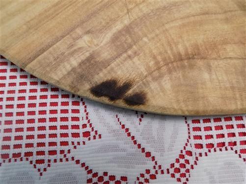 Round Wooden Bread Board, French Cutting Board, Rustic Chopping Board E21,