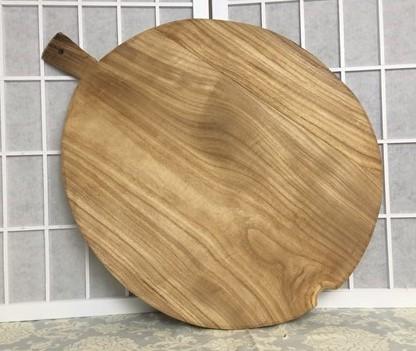 Round Wooden Bread Board, French Cutting Board, Rustic Chopping Board D108