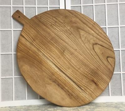 Round Wooden Bread Board, French Cutting Board, Rustic Chopping Board D104