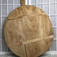 Round Wooden Bread Board, French Cutting Board, Rustic Chopping Board D102B