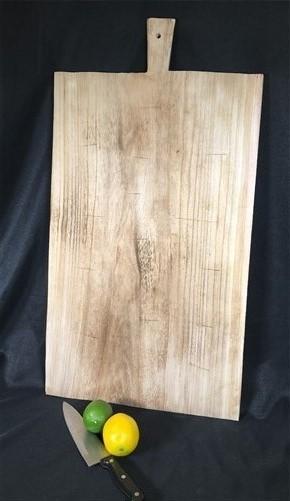 Wooden Rectangle Bread Board, French Cutting Board, Rustic Chopping Board H,