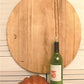 Round Wooden Bread Board, French Cutting Board, Rustic Chopping Board E3,