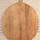 Round Wooden Bread Board, French Cutting Board, Rustic Chopping Board E3,