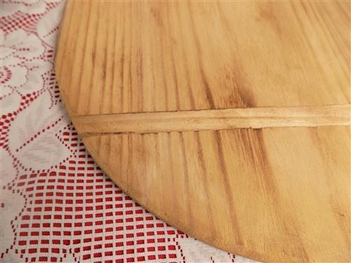 Round Wooden Bread Board, French Cutting Board, Rustic Chopping Board E3,