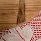 Round Wooden Bread Board, French Cutting Board, Rustic Chopping Board E7,