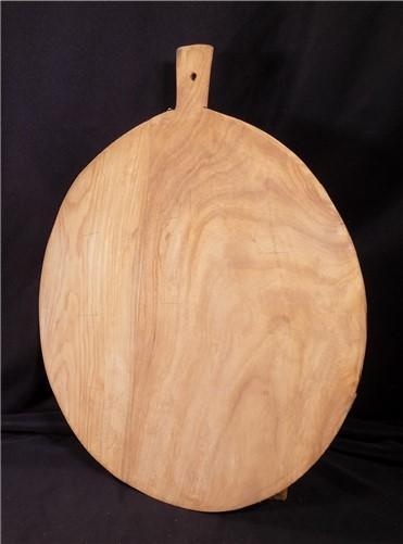 Round Wooden Bread Board, French Cutting Board, Rustic Chopping Board E33