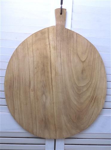 Round Wooden Bread Board, French Cutting Board, Rustic 2024 Chopping Board E12,Cheese Charcuterie Board, Dough Board, Wood Cutting Board