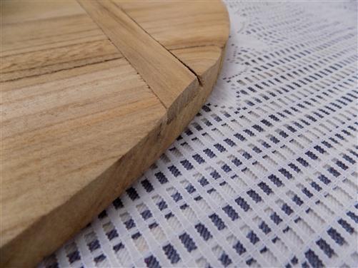 Round Wooden Bread Board, French Cutting Board, Rustic Chopping Board E12,