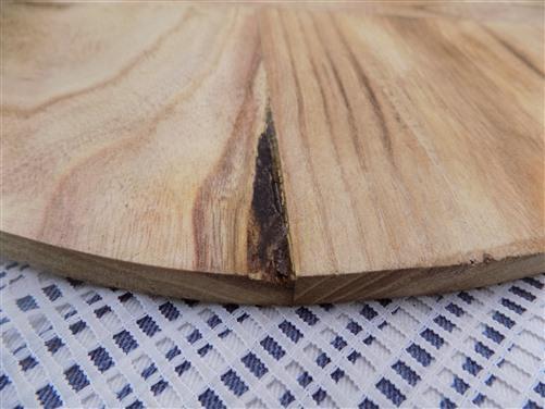 Round Wooden Bread Board, French Cutting Board, Rustic Chopping Board E12,