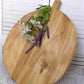 Round Wooden Bread Board, French Cutting Board, Rustic Chopping Board E10,