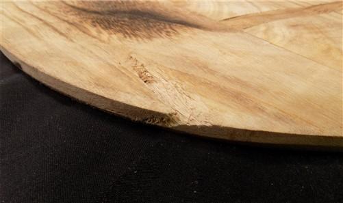 Round Wooden Bread Board, French Cutting Board, Rustic Chopping Board E31