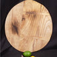 Round Wooden Bread Board, French Cutting Board, Rustic Chopping Board E31