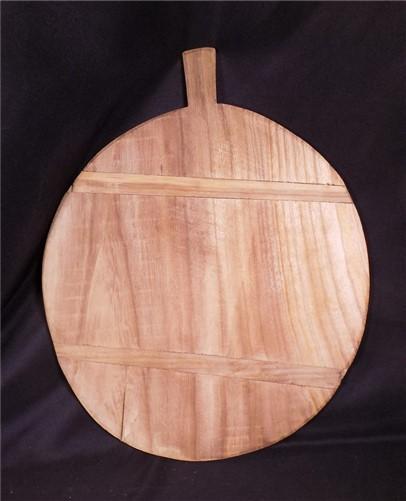 Round Wooden Bread Board, French Cutting Board, Rustic Chopping Board E29