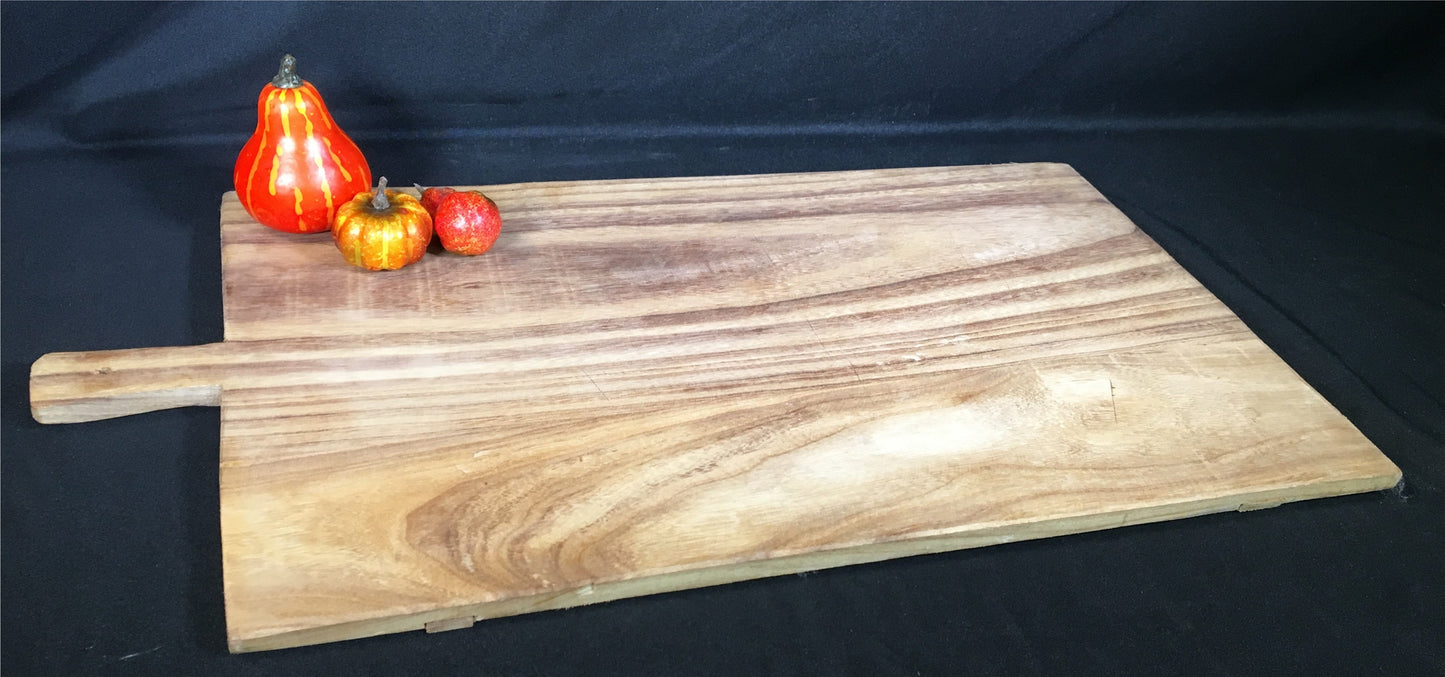 Wooden Rectangle Bread Board, French Cutting Board, Rustic Chopping Board W