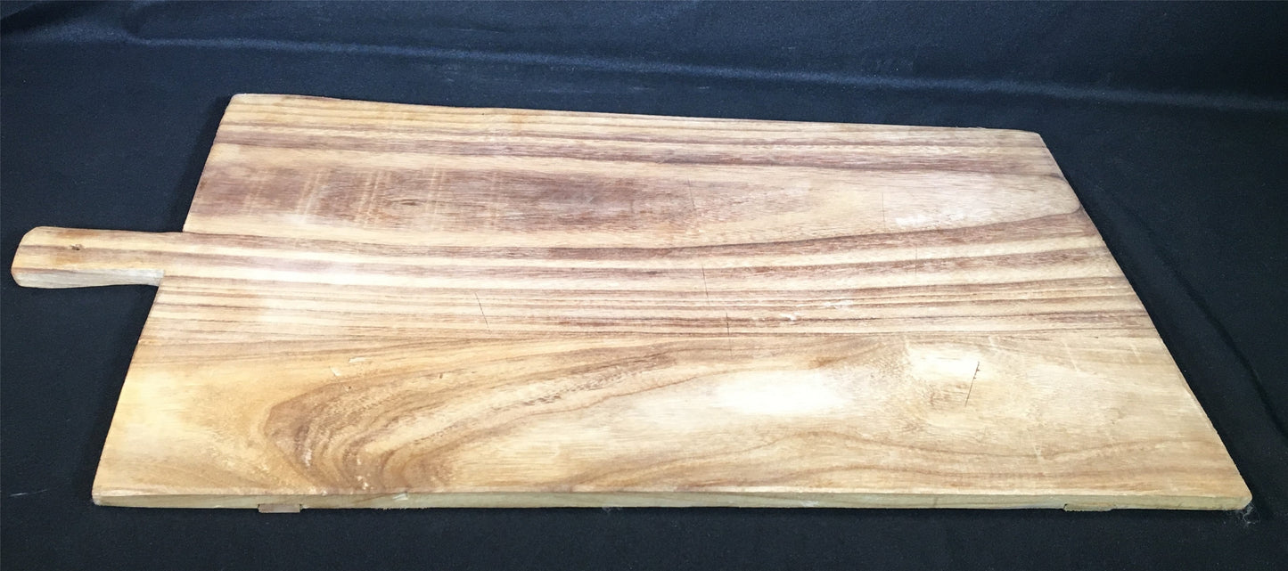 Wooden Rectangle Bread Board, French Cutting Board, Rustic Chopping Board W