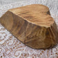 Mini Wooden Heart Bread Dough Bowl, Rustic French Country Carved Centerpiece B,