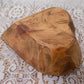 Mini Wooden Heart Bread Dough Bowl, Rustic French Country Carved Centerpiece F,