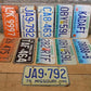 Set of 50 License Plates Lot Vintage Automobile Car Truck Tags JW,