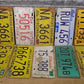 Set of 50 License Plates Lot Vintage Automobile Car Truck Tags JW,