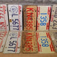 Set of 50 License Plates Lot Vintage Automobile Car Truck Tags JW,