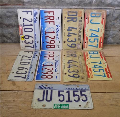 Set of 50 License Plates Lot Vintage Automobile Car Truck Tags JW,