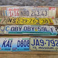 Set of 50 License Plates Lot Vintage Automobile Car Truck Tags JW,