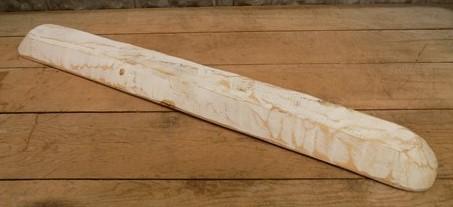 Long Wooden Bowl, Carved Wood Baguette Bread Tray, Rustic Farmhouse Decor A2,